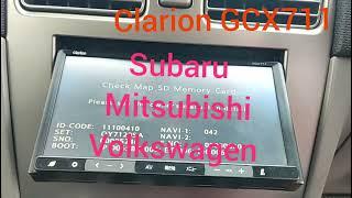Subaru Mitsubishi Volkswagen clarion car radio unlock English