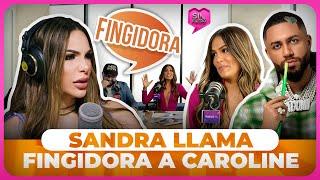 SANDRA LLAMA FINGIDORA A CAROLINE AQUINO POR BURLA A ESPOSA DE DJ ADONI