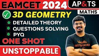 3D Geometry One Shot | Maths | EAMCET 2024 | Telangana and AP | Goutham Sir
