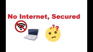 How to fix the ‘No Internet, secured’ wifi issue. How to stop DNS client, modify hosts file,fix wifi