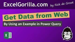 Get Data From Web Using an Example Column in Power Query