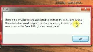 Pc Problem|Fix There is No Email Program| Associated to Perform the Request | install Email Program