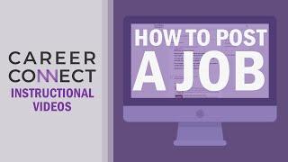 HOW TO POST A JOB – CareerConnect