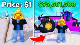 I Upgraded from a $1 to $95,581,508 Snow Plow in Roblox