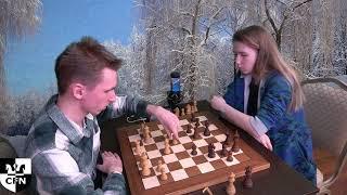 FM Megavolt (2244) vs FM E. Borisova (2135). Chess Fight Night. CFN. Blitz