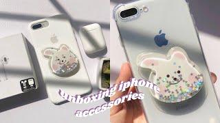unboxing iPhone 8 plus accessories ️ | aesthetic phone accessories unboxing 