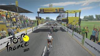 Tour de France 2021 Gameplay - Race from Brest to Landerneau | 193km