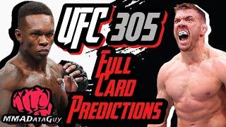 UFC 305 Full Card Predictions and Analysis