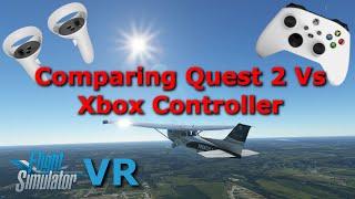 Flight Sim 2020 VR Quest 2 vs Xbox Controller