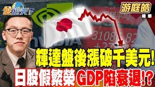 【精華】輝達盤後漲破千美元！日股虛假繁榮 GDP陷衰退！？ #游庭皓 @tvbsmoney   20240523