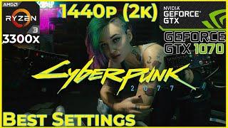 2K Cyberpunk 2077 | Optimal settings for GTX 1070 | 1440p | 4K Video