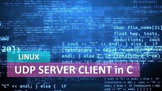 UDP SERVER CLIENT LINUX Network Programming in C Complete Code Function Explanation