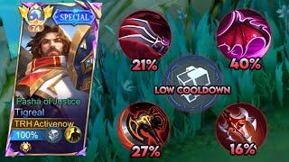 TIGREAL RED BUILD!! ENEMY LAUGH AT MY BUILD!!(enemy shocked)