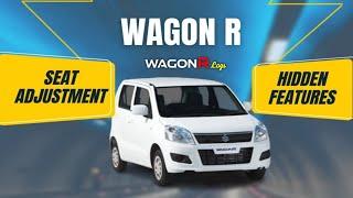 Seat Adjustment & Hidden Feature of Wagon R