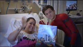 Tom Holland spiderman visits children hospital