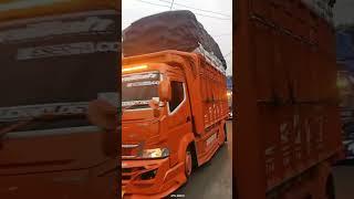 Truk Canter Orange & Black Modifikasi #shorts #truck #cantermania