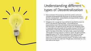 DECENTRALISATION,  DECONCENTRATION, DELEGATION , DEVOLUTION.UNDERSTANDING THE TERMS