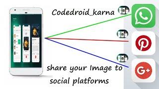 Share your Images to Social Media Platforms using simple Implicit Intents in Android Studio [KOTLIN]