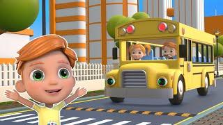 Live Wheels on the bus | The wheels on the bus | Little Roots - Nursery Rhymes | Kids Songs