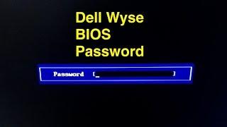 Password to enter BIOS on Dell Wyse VDI thin client PC.