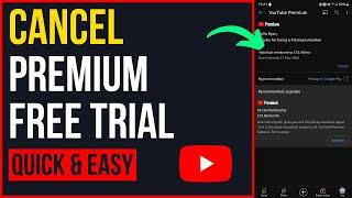 How to Cancel YouTube Premium Free Trial