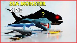 Legendary Sea Monsters Size Comparison 3D