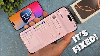 iOS 18 Touchscreen Problem Is Fixed!