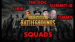 Dr Disrespect Squads With Lirik, Summit1G and Timthetatman | Uncut