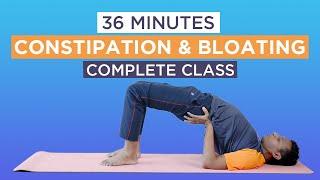 Complete yoga class for constipation and bloating | Yog4Lyf #yogaforconstipation #yogaforbloating