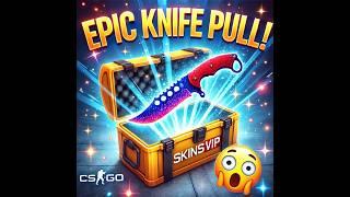 INSANE Knife Pull on SkinsVIP! Unbelievable Skins Unlocked! USE CODE TAKO