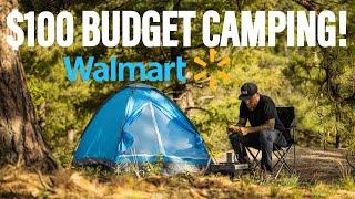 $100 BUDGET CAMPING! | Walmart Edition...