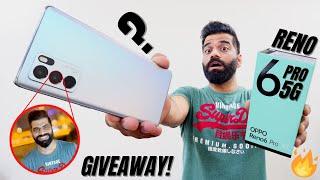 Oppo Reno 6 Pro 5G Unboxing & First Look | Dimensity 1200 | 90Hz AMOLED | 64MP | GIVEAWAY