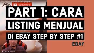 Cara Listing atau Menjual di Ebay Step by Step #1