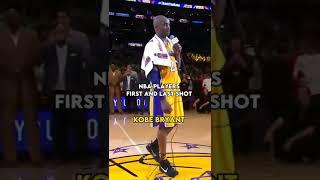 NBA Players first and last shot