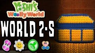 Yoshi's Woolly World: Level 2-S | 100% (Sunny Flowers, Stamp Patches, Wonder Wools & Full Health)