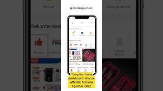 dashboard SHOPEE affiliate program Agustus 2023 | #shopeeaffiliate #shopeeaffiliateprogram