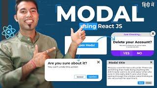  Create a Modal in React JS in Hindi