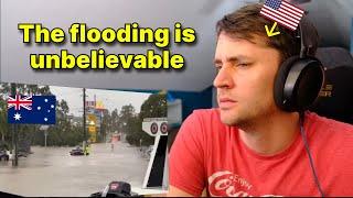 American reacts to Destruction left by Cyclone Alfred