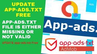 How to fix your app-ads.txt file is either missing or not valid error in AdMob 2021 with free site