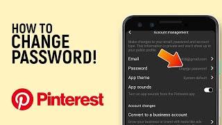 How to Change Account Password in Pinterest Mobile APP