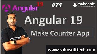 Make Counter App in Angular |  Angular 19 Tutorials in Hindi