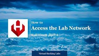Accessing the Virtual Hacking Labs on Kali Linux 2017.1