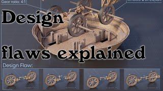 Da Vinci's Failure, Or Intention?  Design Flaws Explained And Solved.