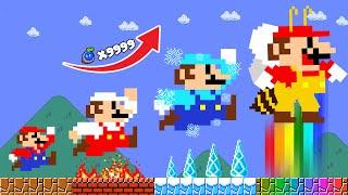 What If Mario JUMP Higher and FASTER with Every Seed Powerups? | ADN MARIO GAME