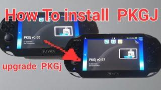 How To install  PKGj and upgrade from PKGj v0.55 on v0.57 