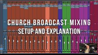 Church Broadcast Mixing In A DAW // Setup And Explanation