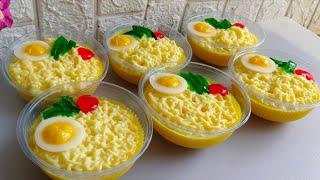 ORDERAN NAIK DRASTIS KARENA PUDING INI‼️Puding Indomie telur ceplok lembut dan creamy