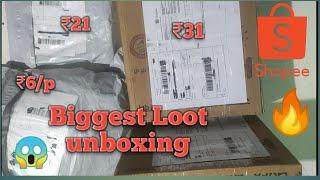 Shopee Biggest Loot unboxing