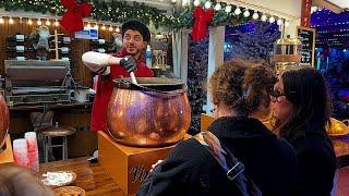 Christmas Market in Paris! The best French street food! Marché Gourmand!