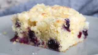 Easy Blueberry Tea Cake WITHOUT Butter